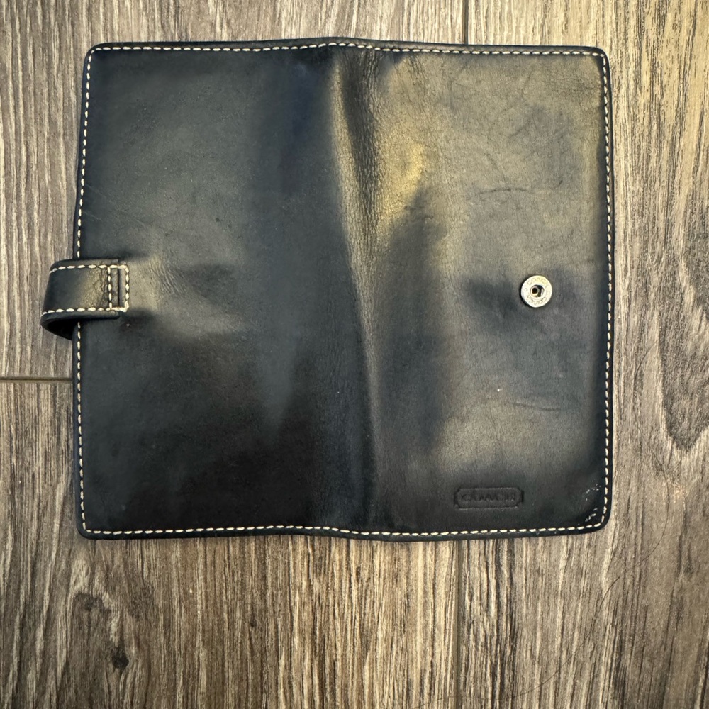 Coach Black Leather Wallet